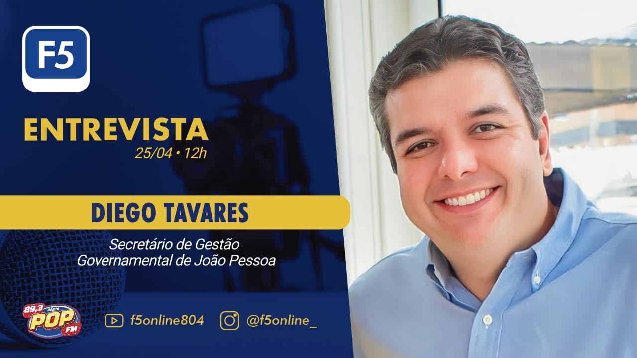 Programa F5 Rádio Pop FM João Pessoa 24/04/2023 Whats (83) 98809