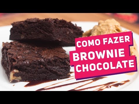 BROWNIE DE CHOCOLATE MAIS FÁCIL DO MUNDO (Como Fazer Brownie) - Receitas de Minuto #117