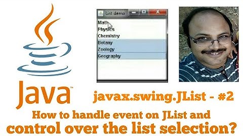 JList #2 | Control over the selection