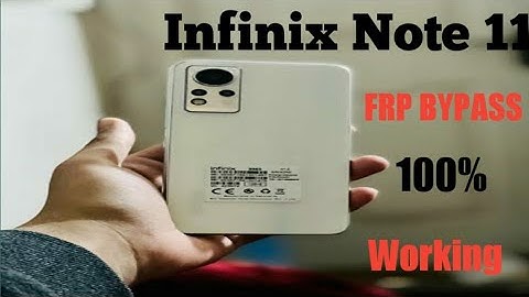 Infinix note 11 FRP Bypass Without Pc infinix X663 Google Account (gmail) Remove 2022 100% Working
