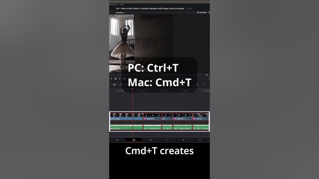 How to Crossfade Audio and Video Clips in Davinci Resolve with Shortcut Keys contentcreator