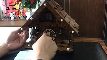 Giới thiệu, hướng dẫn lắp đặt và sử dụng đồng hồ Cuckoo Black Forest EN 405Q - made in Germany