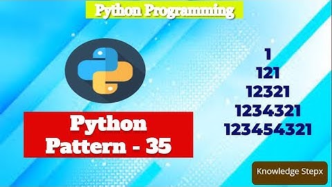 #11.35 Pyramid Number Pattern in Python | Number Pattern in Python | Python Pattern Programs