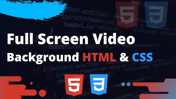 Full Screen Video Background | HTML & CSS [Urdu/Hindi]