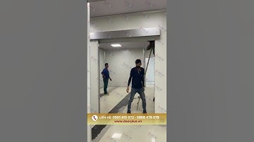 Cửa trượt tự động tích hợp "Foot Sensor Switch" | Nguyên Phát