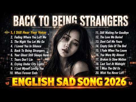 Back To Being Strangers 💔 English Sad Songs 2026 | Heartbreak Love Songs Playlist