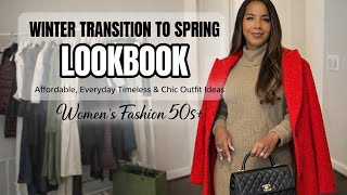 Winter to Spring Transitional Outfit Ideas for Women Over 50 | Timeless & Chic  screenshot 3
