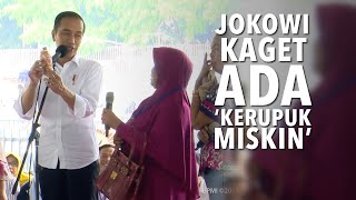 Kocak! Ketika Jokowi Kaget Ada 'Kerupuk Miskin'