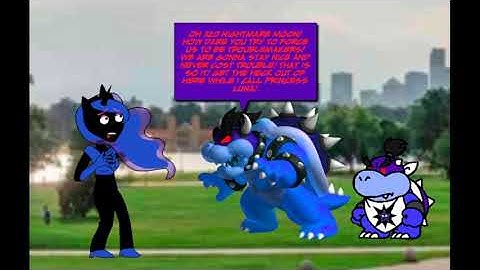 Nightmare Moon Force Dark Bowser and Dark Bowser Jr to Become Troublemakers/Grounded