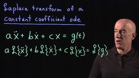 Laplace transform of a differential equation | Lecture 30 | Differential Equations for Engineers