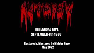 Autopsy (US) Rehearsal. September 4th 1988 (New 2022 Rip/Remaster of this killer tape ! )