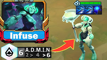 Infuse Soraka 3 Star With 6 Admin "Heal" BLUE BUILD TFT SET 8