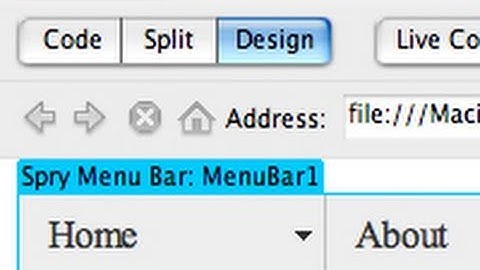 Dreamweaver Tutorial: Drop Down Menu