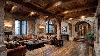 Rustic Style Living – Beautiful Wood and Stone Interior Designs