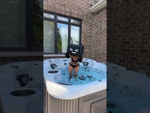 I CAUGHT TV WOMAN IN THE HOT TUB!!