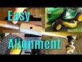 Make An Adjustable Steering linkage For Lawn Garden Tractor Wheel Alignment - Easy Drag Link Mod Fix