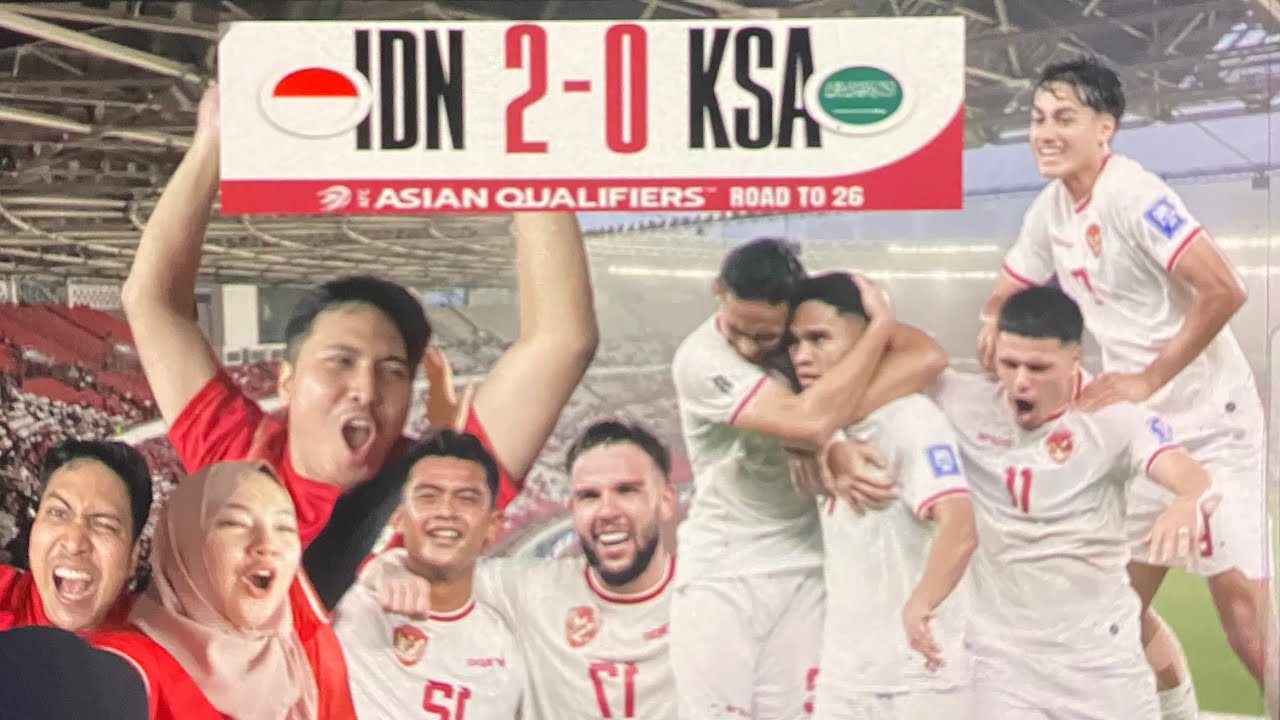 Indonesia VS Arab || nonton Timnas di GBK pertama kali