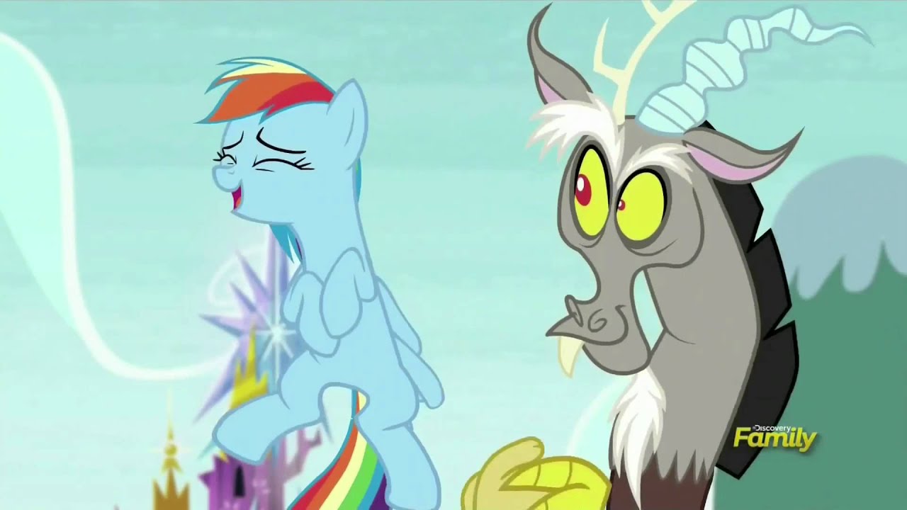 Discord and Rainbow Dash's inside joke 