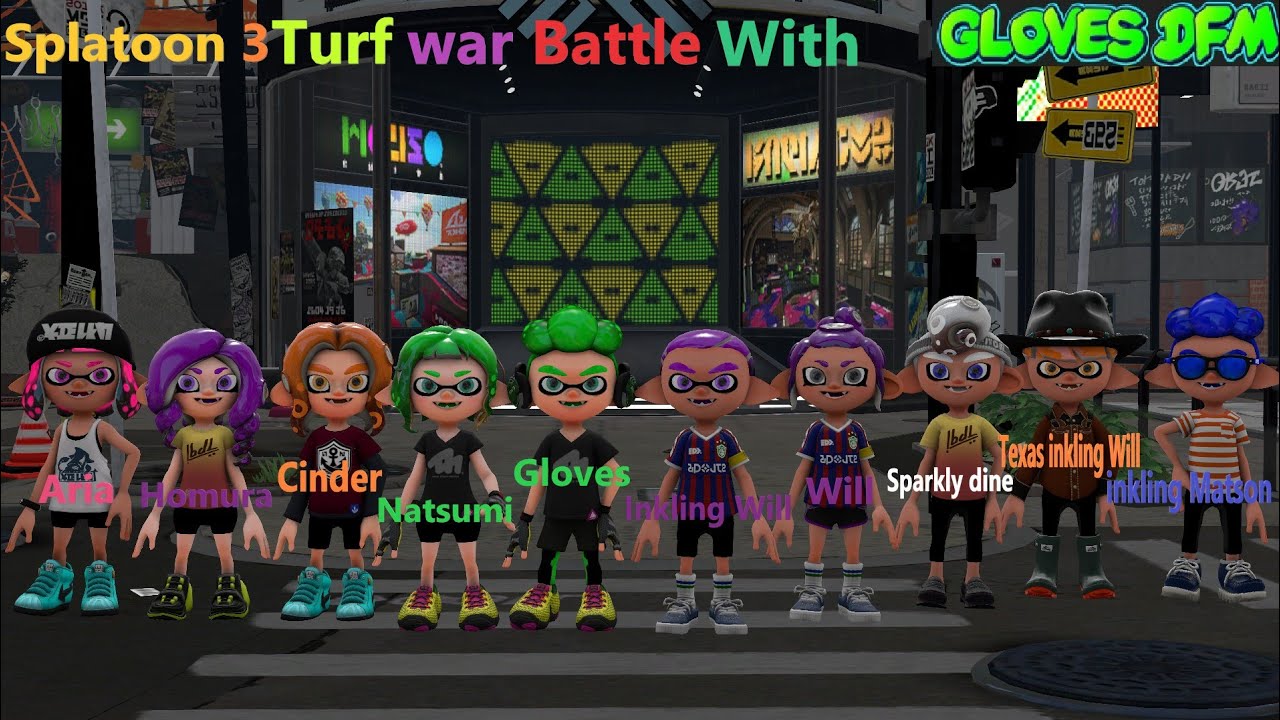 GlovesDFM Splatoon 3 Turf War Battle With Gloves and Natsumi and Cinder ...