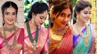 Silk Ki Saree ke sath pahne ye Jewellery / Best Jewellery For Silk saree/ Silk Saree Look screenshot 4