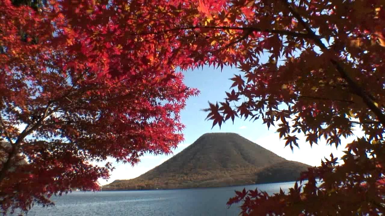 群馬県 榛名山と榛名湖の紅葉 Hd 地図あり Youtube