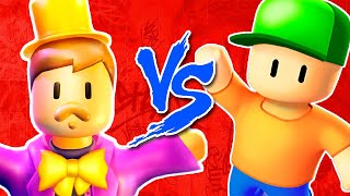 Video thumbnail of "Mr Beast Vs Mr Stumble (Skins do Stumble Guys) - Batalha de rap"