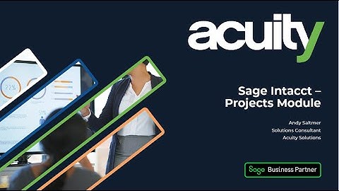 Sage Intacct: Projects Overview