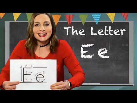 ⁣Letter E Lesson for Kids | Letter E Formation, Phonic Sound, Words that start with E.