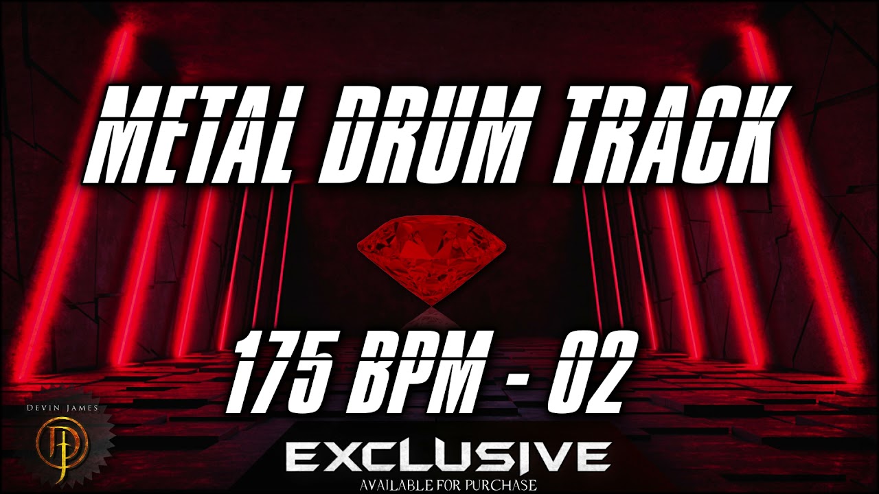 Heavy Metal Drum Track 175 BPM YouTube