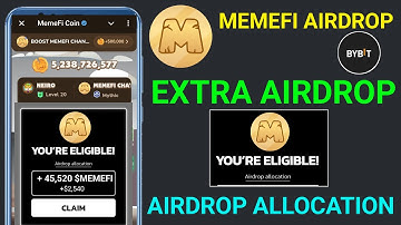 MEMEFI Allocation Memefi Extra Airdrop Claim And  Withdraw in Bank | Memefi  Airdrop Withdraw
