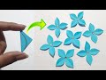 Easy paper flower making craft  how to make paper flower  beautiful paper flower making idea