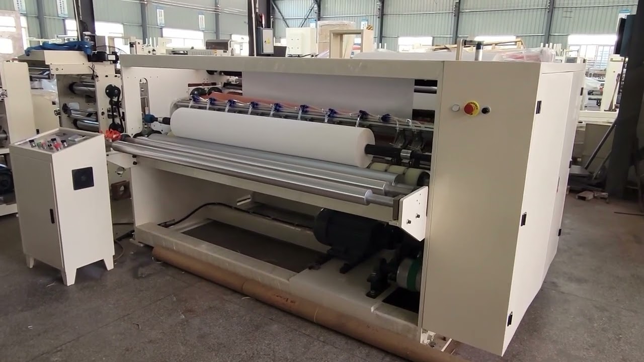 CIL-WW-C 1800mm JRT maxi rollo de papel tisú máquina de rebobinado y corte en relieve