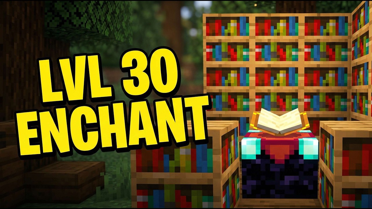 Ultimate Level 30 Enchantment Setup in Minecraft (Easy Guide) - YouTube