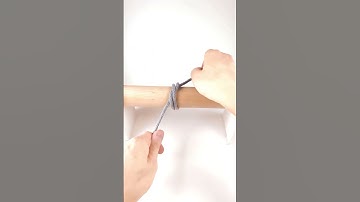 ASMR HOW TO TIE THE MOST USEFUL KNOTS IN THE WOLD #shorts