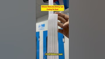 automatic silicone non slip coating machine to coating silicone on webbing band,bra elastic tapes