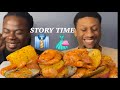 SEAFOOD BOIL! | JUMBO SHRIMP AND MUSSELS MUKBANG + STORY TIME