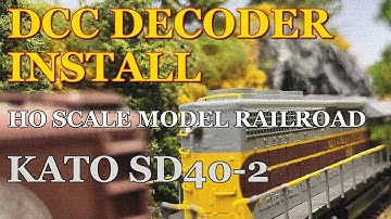 DCC Conversion & Decoder Install in a Kato HO Scale SD40-2. ACHB 1-31