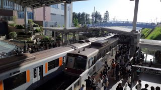 古い車両に新しい駅！東京メトロ8000系8104f南町田グランベリーパーク駅入線