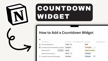 How to Add a Countdown Widget in Notion | Notion Tutorial (2025)