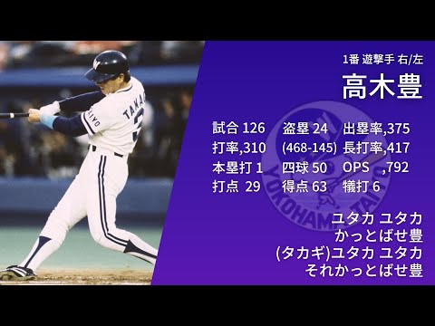 1986年横浜大洋ホエールズ1-9