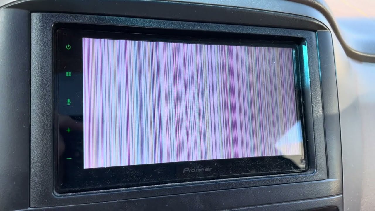 Pioneer DMH 1770NEX freezes up, colored lines on screen. Send out