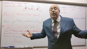 mat333, Numerical analysis, Ch5 ,numerical differentiation, Double derivatives