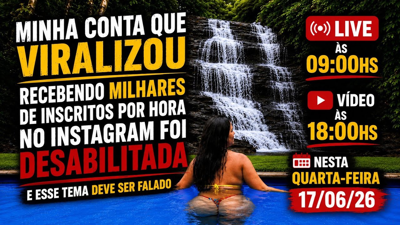 O INSTAGRAM DESABILITOU MINHA CONTA