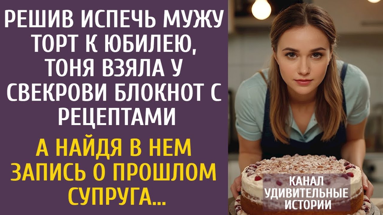 Решив испечь мужу торт к юбилею, Тоня взяла у свекрови блокнот с рецептами… А найдя в нем ЭТУ запись