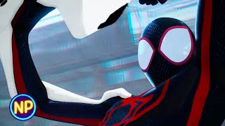 Miles Helps His Dad and Fights The Spot | SpiderMan: Across the SpiderVerse (2023) | Now Playing