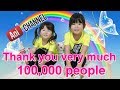 Thank you for subscribing to 100,000 channels