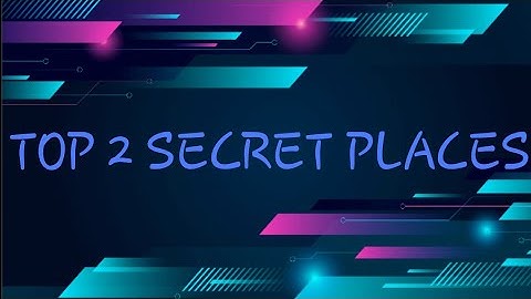 2 Secret places in 3d driving class.