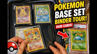 My Vintage Pokémon Base Set Binder Collection! Charizard, Blastoise & More!