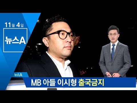 MB 아들 이시형 “출국금지 당해 美 소환 조사 어려워” | 뉴스A