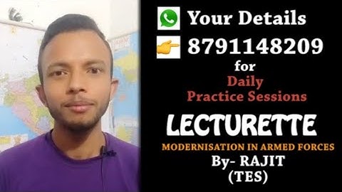 Lecturette for SSB || MODERNIZATION IN ARMED FORCES || #139 ||Whatsapp-8791148209 for practice